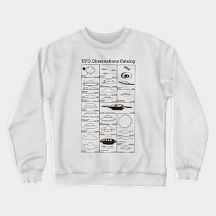 UFO Observations Catalog Crewneck Sweatshirt